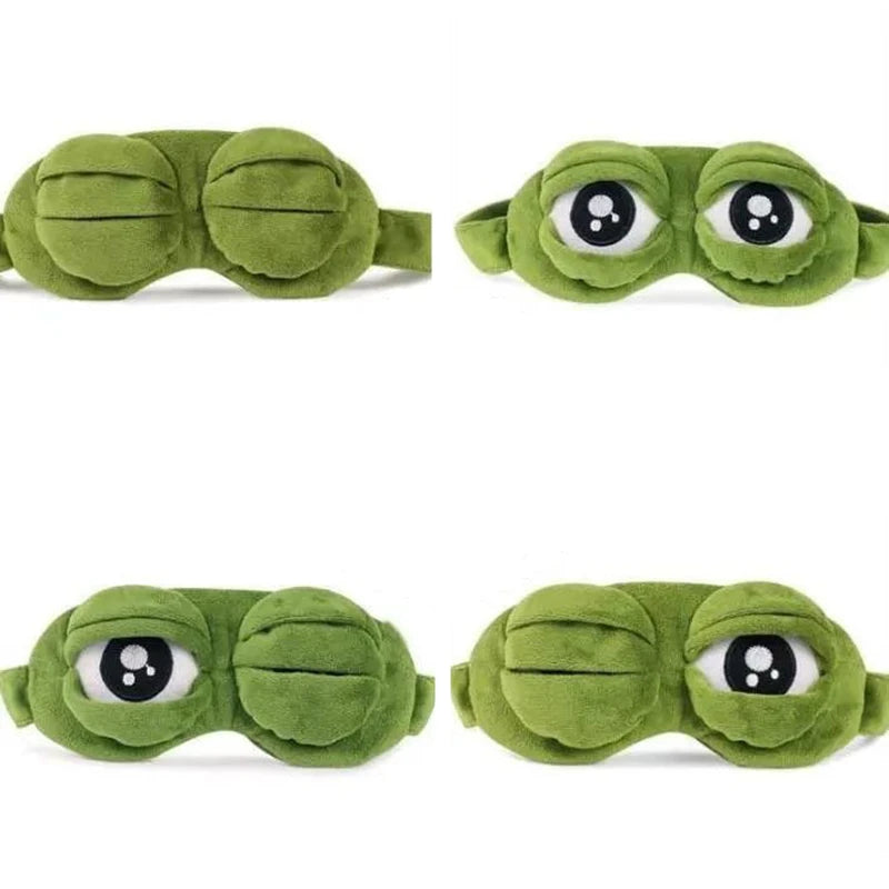 3D Sad Frog Sleep Mask