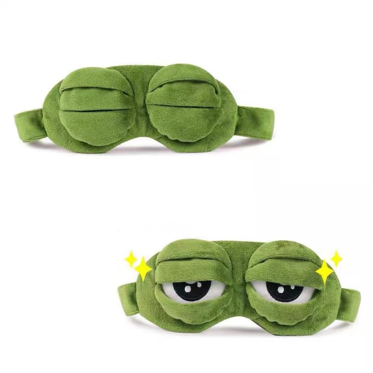 3D Sad Frog Sleep Mask