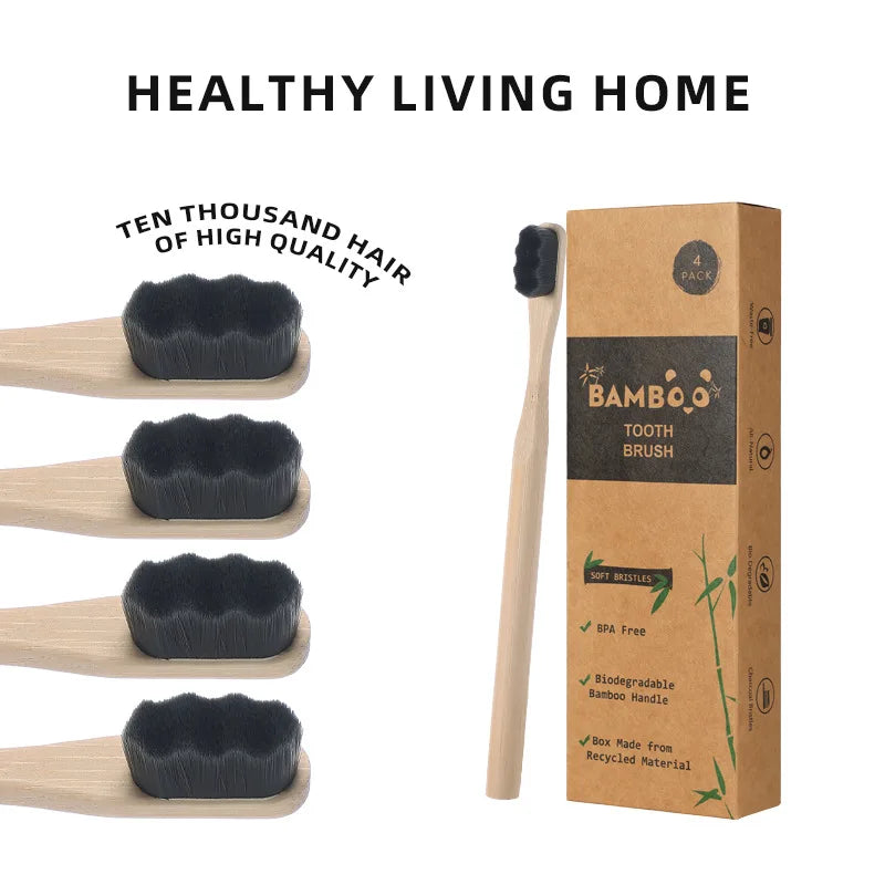Ultra Fine Bristle Bamboo Toothbrush