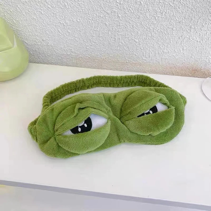 3D Sad Frog Sleep Mask