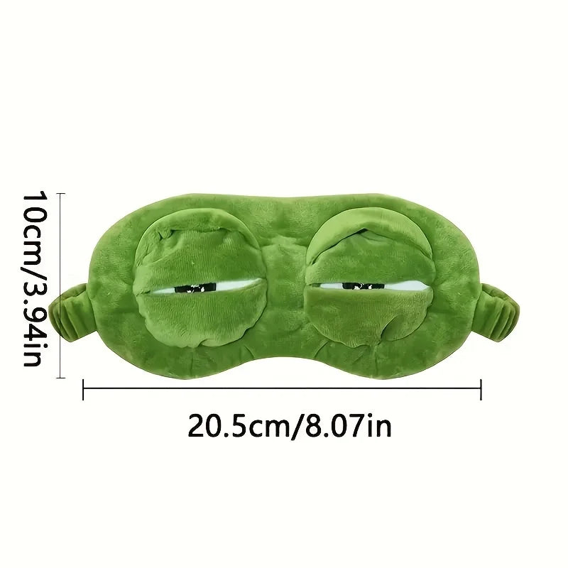 3D Sad Frog Sleep Mask