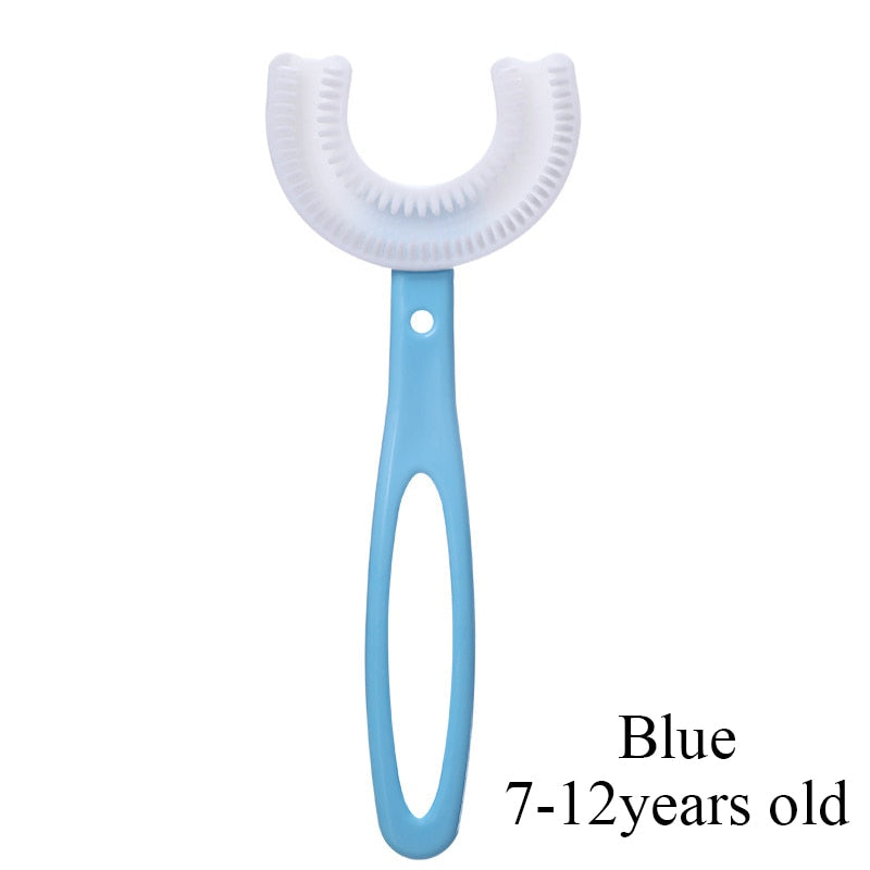 Toothbrush Children 360 Degree U-shaped Child Toothbrush Teethers Brush Silicone Kids Teeth Oral Care Cleaning