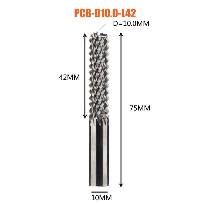 Solid Carbide Corn End mill Milling Cutter Bits D0.8, 1.0, 1.6, 1.8, 2.4, 3.1 PCB End Mill CNC Cutting Milling Tools