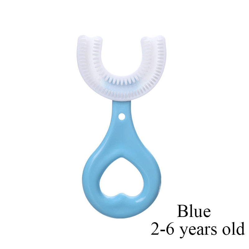 Toothbrush Children 360 Degree U-shaped Child Toothbrush Teethers Brush Silicone Kids Teeth Oral Care Cleaning