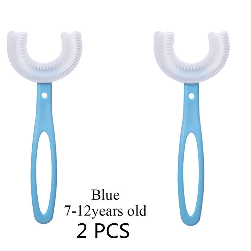 Toothbrush Children 360 Degree U-shaped Child Toothbrush Teethers Brush Silicone Kids Teeth Oral Care Cleaning