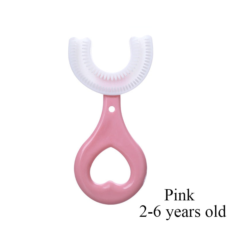 Toothbrush Children 360 Degree U-shaped Child Toothbrush Teethers Brush Silicone Kids Teeth Oral Care Cleaning