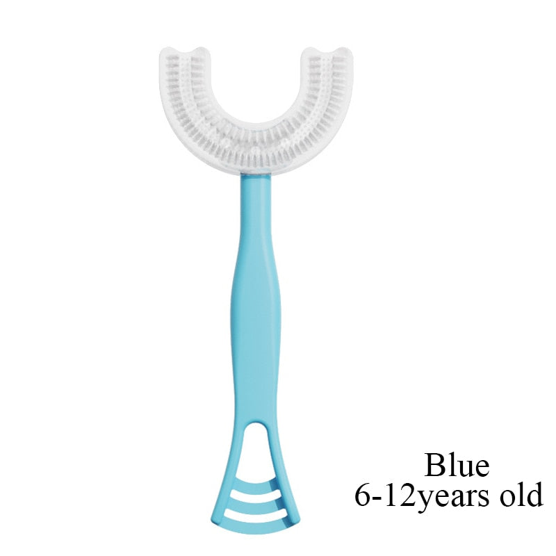 Toothbrush Children 360 Degree U-shaped Child Toothbrush Teethers Brush Silicone Kids Teeth Oral Care Cleaning