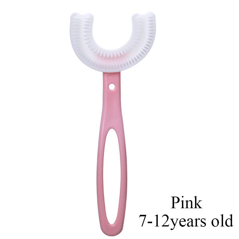 Toothbrush Children 360 Degree U-shaped Child Toothbrush Teethers Brush Silicone Kids Teeth Oral Care Cleaning