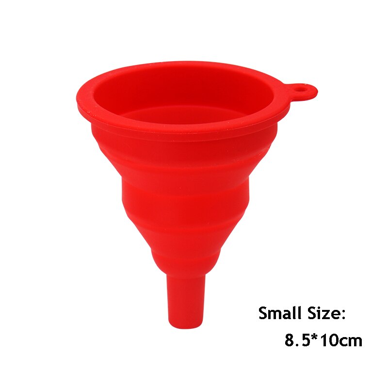 Silicone Folding Telescopic Long Neck Funnel Creative Household Liquid Dispensing Mini Funnel Kitchen Tools